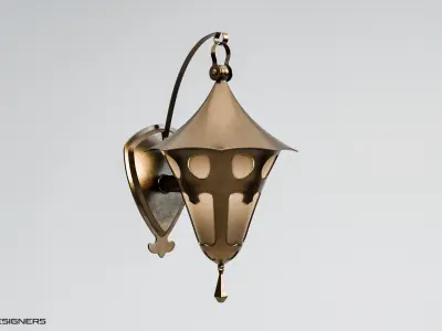 Antique Light Fixture 3D model