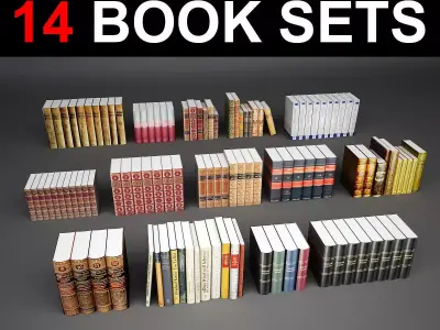 Book Collection 14 3D model