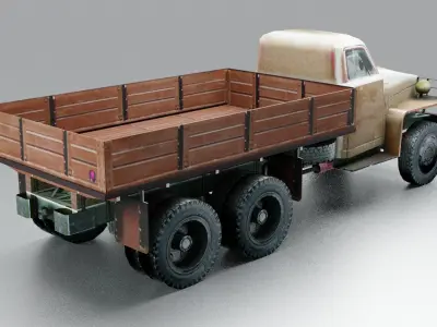 Dump Loader Star Truck Low-poly 3D model