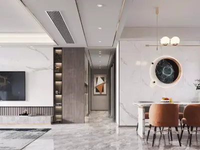 Luxury apartment living room110 3D model