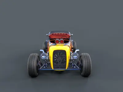 Hot Rod - Lucky 3D model