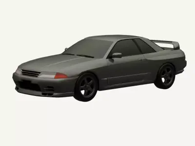 Nissan Skyline R32 GTR  Low-poly 3D model