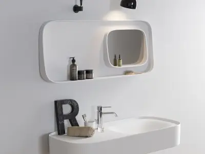 Washbasin Rexa Design Fonte set 3 3D model