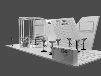 Booth Exhibition Stand a579f 3D model