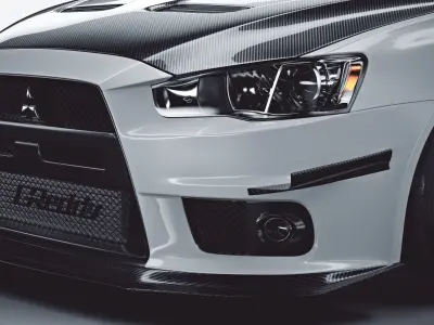 Mitsubishi lancer evolution X tuning 3D model