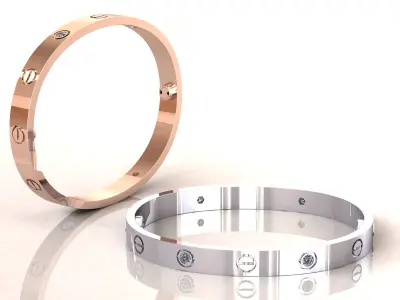 Love Bracelet C 17cm 3D print model