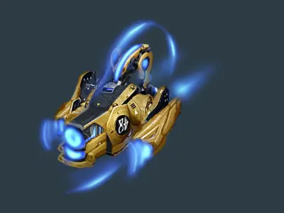 Machinery - Floating Cannon 03 3D model