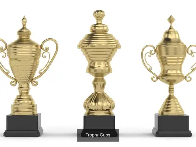 Cups Trophy Collection 3D Model Pack