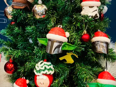 Yoda Mando keychain - Starwars Christmas Decoration 3D print model