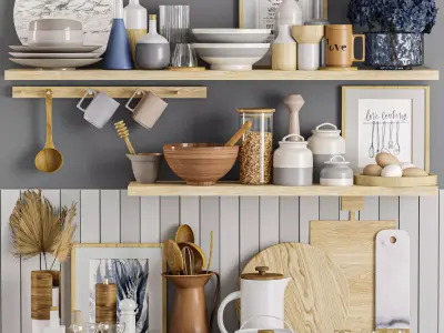 kitchen accessories 3D model