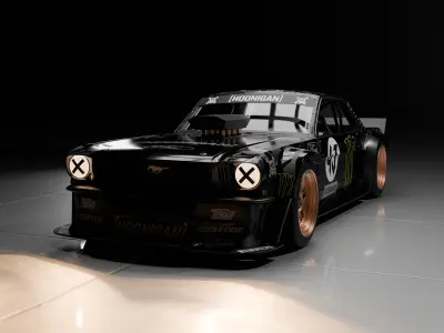 The Hoonicorn Mustang and Scenario 3D model