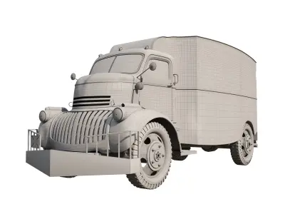 1941 chevy coe jeepers creepers 3D model