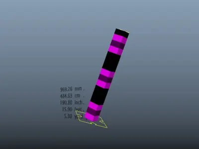 Tape Measure Low-poly 3D model