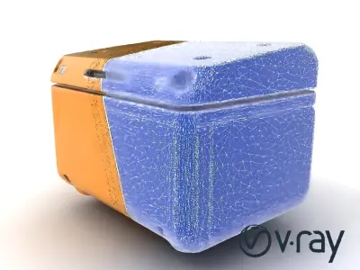 Futuristic Storage Box Design model pack Low-poly 3D model