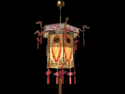 Chinese palace lantern   3D model