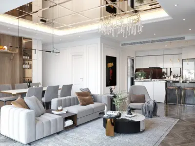 Interior Living Room 3D model