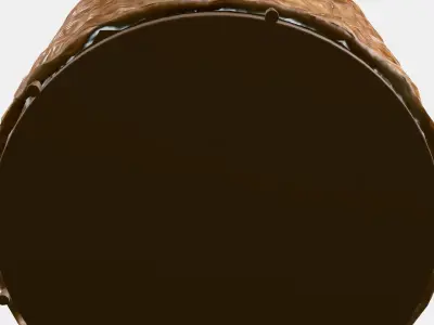 TOLKNING Pouffe with storage Low-poly 3D model