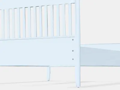 IDANAS Bed frame 2 Low-poly 3D model