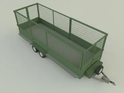 cage trailer 3D model