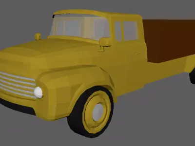 Low Poly Truck 01 Low-poly 3D model