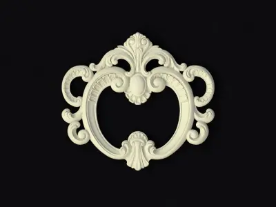 Central decor ornament for furniture 3D model 346