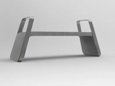 Futh Bench Low-poly 3D model