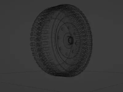 Car Tire with 4k textures free to use  Free 3D model