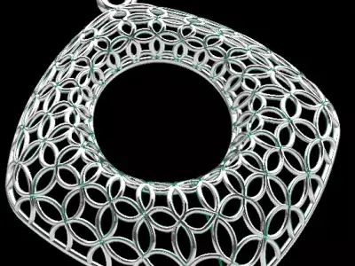 free fusion gold pendant Free 3D print model