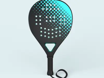 Padel Tennis Racket 3D model