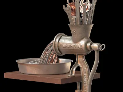 Decorative set for the workshop 3D model