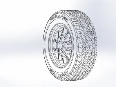 Wheels Legendary Wheels LW10 15inch for scale model 3D print model