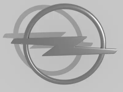 Opel emblem Low-poly 3D model