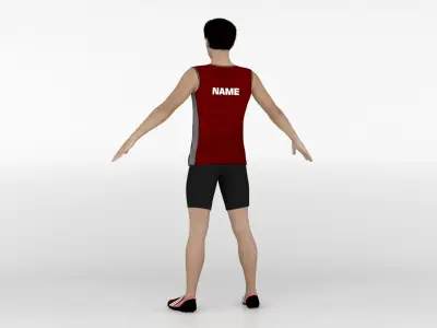 Athlete Runner 06 3D model