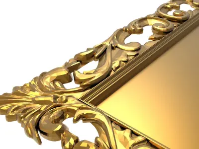 carved frame 3D model