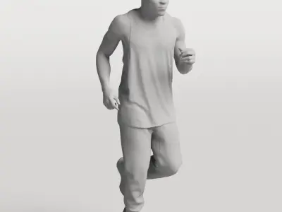 Humano Running Man 0801 3D model