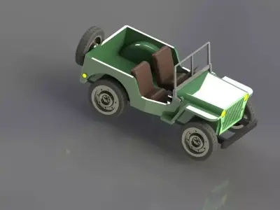 Toy Jeep 3D model by diyanshu