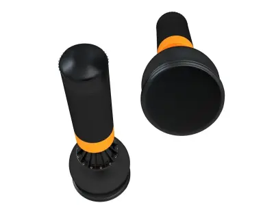 Free Standing Punch Bag black 3D model