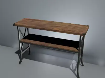 table 01 Free low-poly 3D model