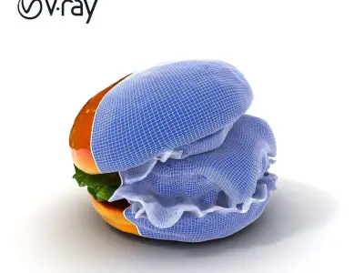 Cheeseburger Deluxe D Model Pack Low-poly 3D model