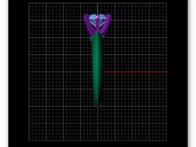 round solitaire engagement jewelry ring 3D print model