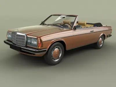 Mercedes-Benz W123 Cabrio 3D model