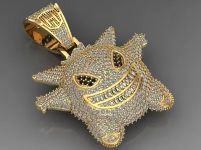 Sticker necklace 3D print model