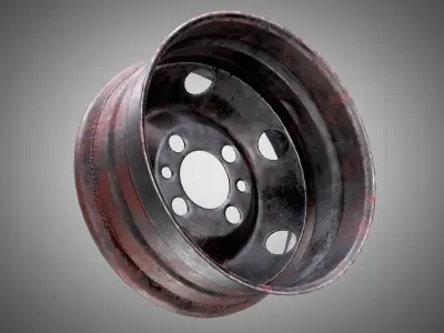 Car Rim AAA PBR Game Ready Asset Low-poly 3D model