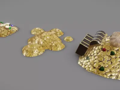 Treasure Pack Low-poly 3D model