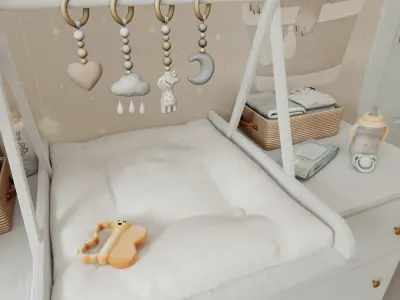 Baby Room 5 Blender Scene 3D model