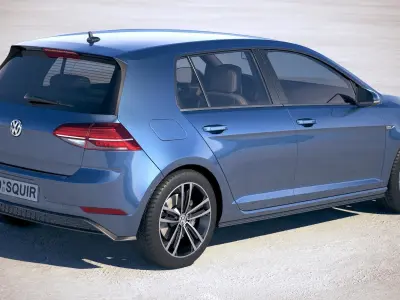 Volkswagen Golf GTD 2017 3D model