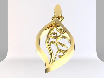 fre pendant 3D print model