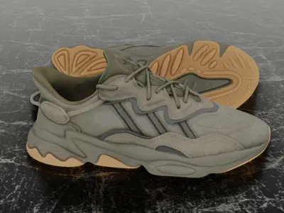 ADIDAS OZWEEGO TRACE CARGO 3D SHOES Low-poly 3D model