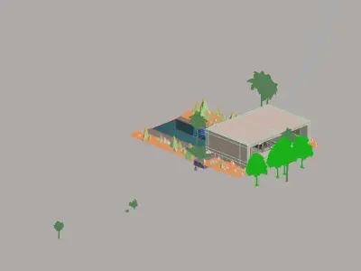 Villa Pool 3D model