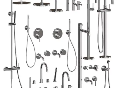 Abber Wasser Kreis faucet set 3D model